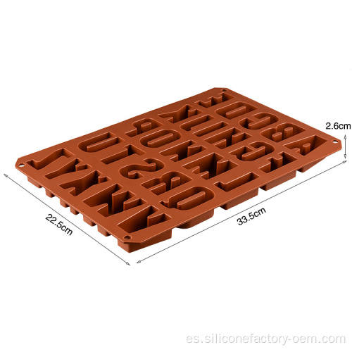 FDA LFGB Molde de chocolate Molde de pastel de silicona